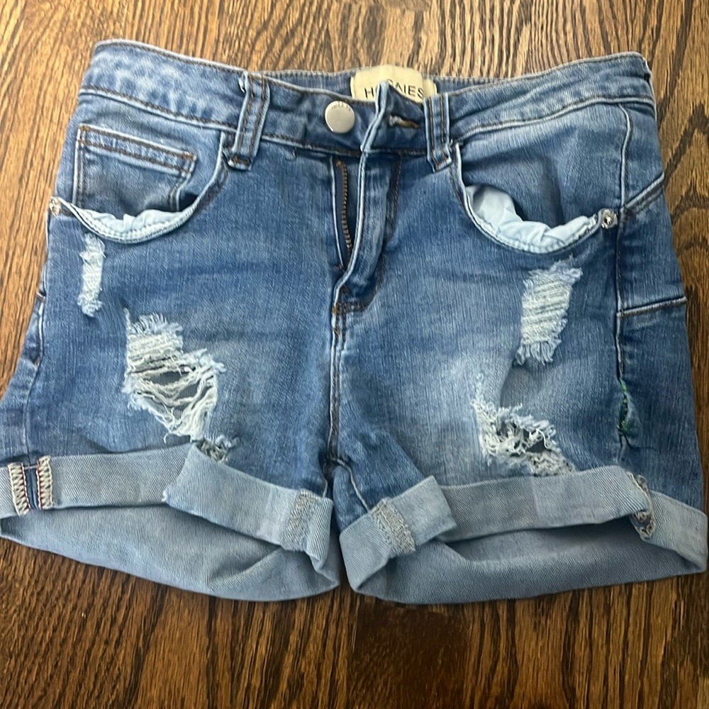 Blue jean shorts